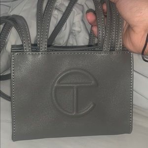 Telfar Global Small Grey Crossbody Bag